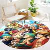 One Piece Round Area Rug Carpet Rug For Living Room Bedroom Sofa Playroom Decor Nonslip Floor Mat
