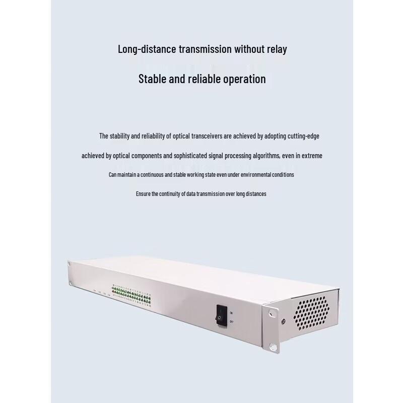 BOYANG 16-Channel Unidirectional Switch Signal Fiber Optic Transceiver