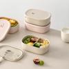 Leak Proof Lunch Box Divided Sealed Lunch Container 900ml Lightweight Portable Snack Box Multipurpose Lunch Organizer For School