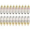 Speaker Wire Cable To Audio Male Connector Adapter Gold Plated 20pcs