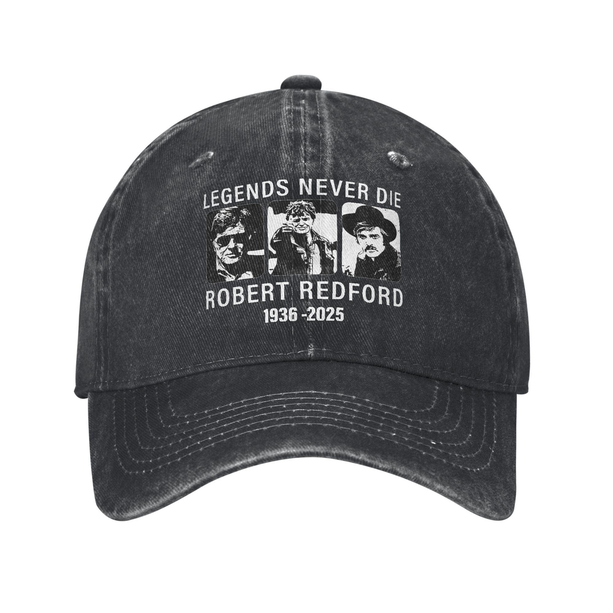 Legends Never Die Rip Robert Redford Casual Baseball Cap For Unisex-Teens Summer Kpop Rock Trucker Hat Quality Baseball Caps One Size
