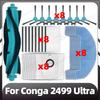 Compatible for Conga 2499 Ultra Replacement Main Side Brush HEPA Filter Mop Pad Dust Bags Spare Parts Accessories