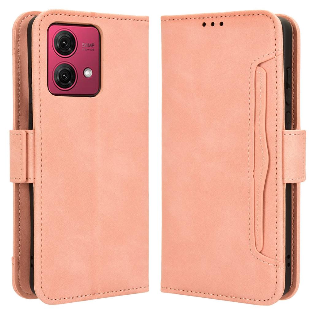 For Motorola Moto G84 5G Case Multiple Card Slots Anti-drop Leather Phone Cover