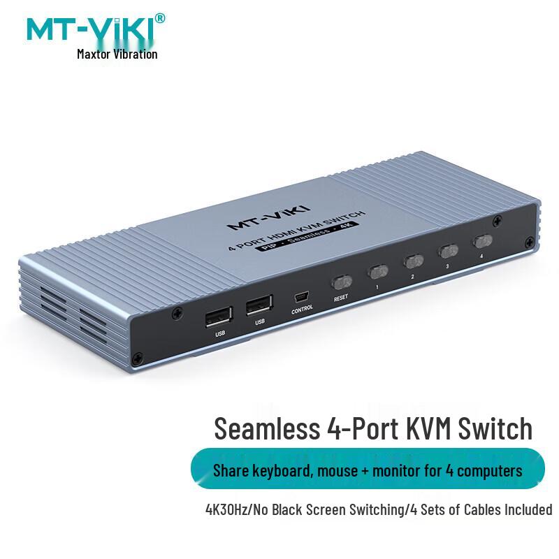 MT-viki KVM Switch HDMI 4-in-1