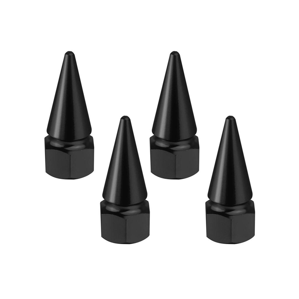 Bouchons de valves de pneu en forme de pic Fabriqués en alliage d'aluminium Convient pour les motos Vélos Longs Trajets Entretien du véhicule