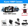 4*1080P Car DVR Video Recorder WIFI APP GPS 360 Degrees Dash Cam for Car  4Lens Night Vision Rear View Camera 24H Hardware Kit