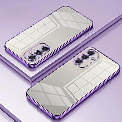 Custodia trasparente placcata per Samsung Galaxy A55 A35 A25 A15 A05 A05S A14 A54 A34 A24 A04S A53 A13 A23 A33 A52 A72 A12 Cover posteriore morbida