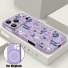 Magnetic For Magsafe Case For iPhone 17 Pro Max Blues Jellyfish Print Soft Silicone Phone Back Cover For iPhone 16 15 14 13 Pro Max 16e 17e