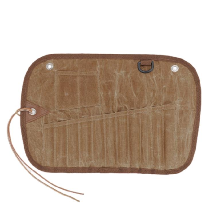 Outdoor Camping Cutlery Storage Bag Portable Roll Up Pouches for Cooking Camping