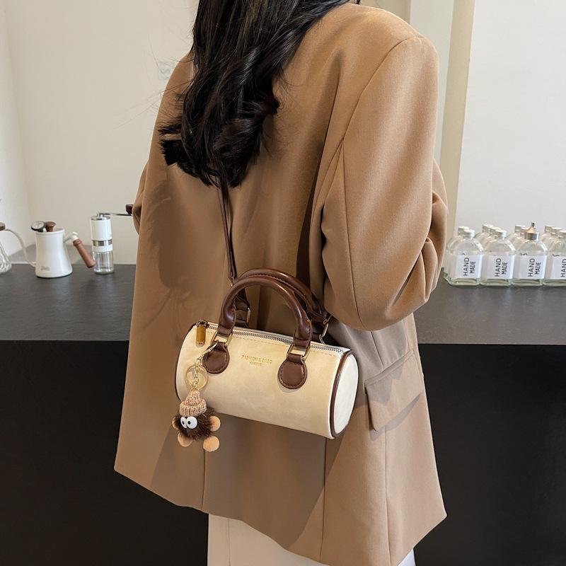 Bolso Pequeño Portátil - Bolso Redondo de Moda Retro - Bolso Cruzado de Alta Gama y Versátil