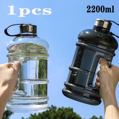 Bouteille d'eau de grande capacité 74,5 oz avec poignée Tasses portables d'extérieur Étanche Entraînement Tonneau Sports Fitness Tasse à boisson