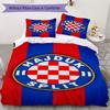 HNK Hajduk Split Muster Bettwäsche, Steppbett Set Bettbezug Kissenbezug Zuhause Geburtstagsgeschenk(1 Bettbezug + 2 Kissenbezüge, ohne Füllung)_lx