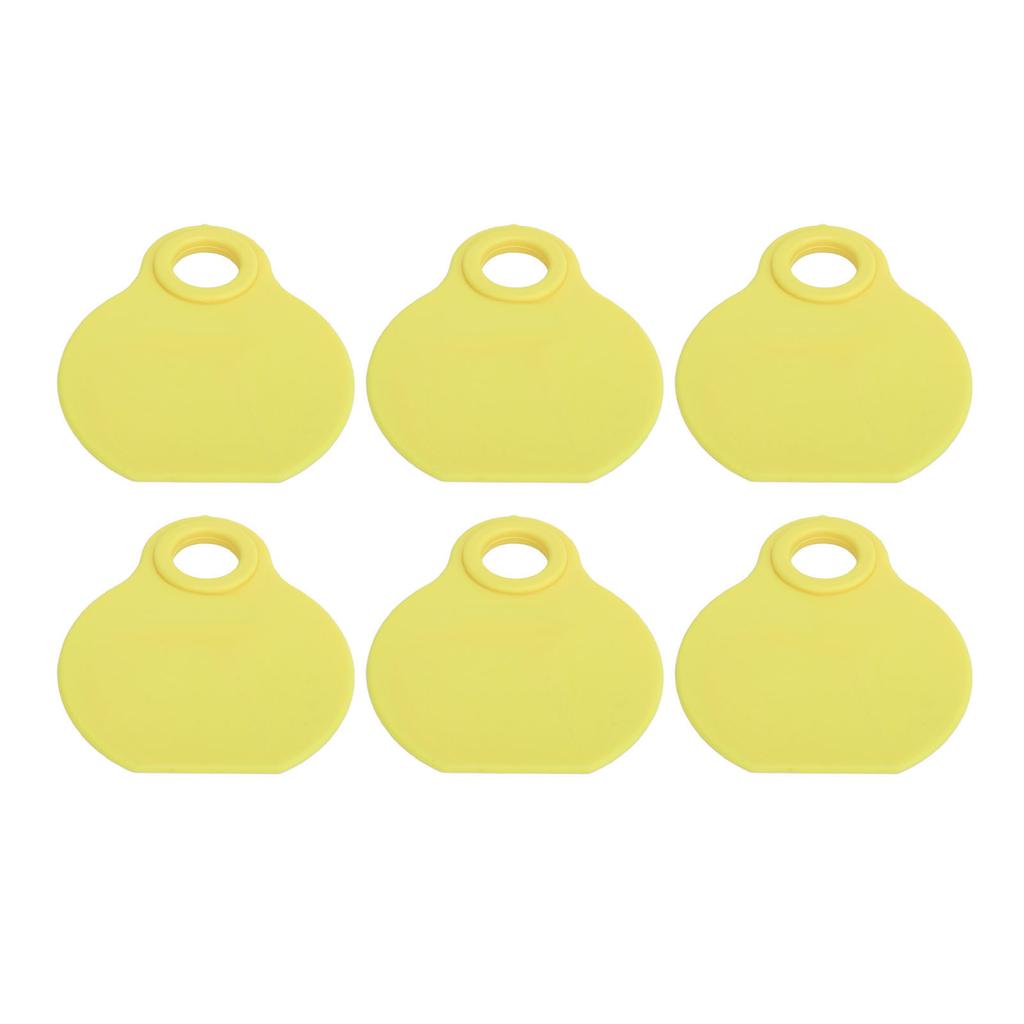 50pcs Livestock Neck Tags TPU High Durability Flexibility QR Code Blank ID Tag for Cattle Ranch Management