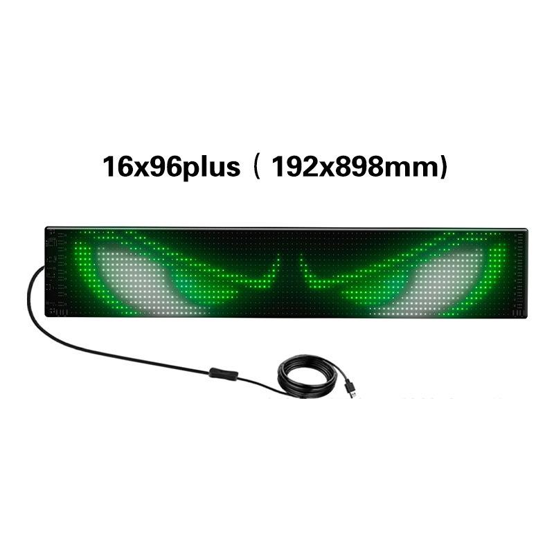 Afișaj LED Flexibil Auto Ecran Moale APP Bluetooth Ecran Publicitar LED Fereastră Spate Expresie Amuzantă Interactiv Ecran Impermeabil