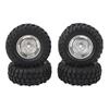 4PCS RC Crawler Tires 1.9 Inch Rubber   RC Tire with Plastic Wheel   for   1Celsius10 Remote Control Cars
