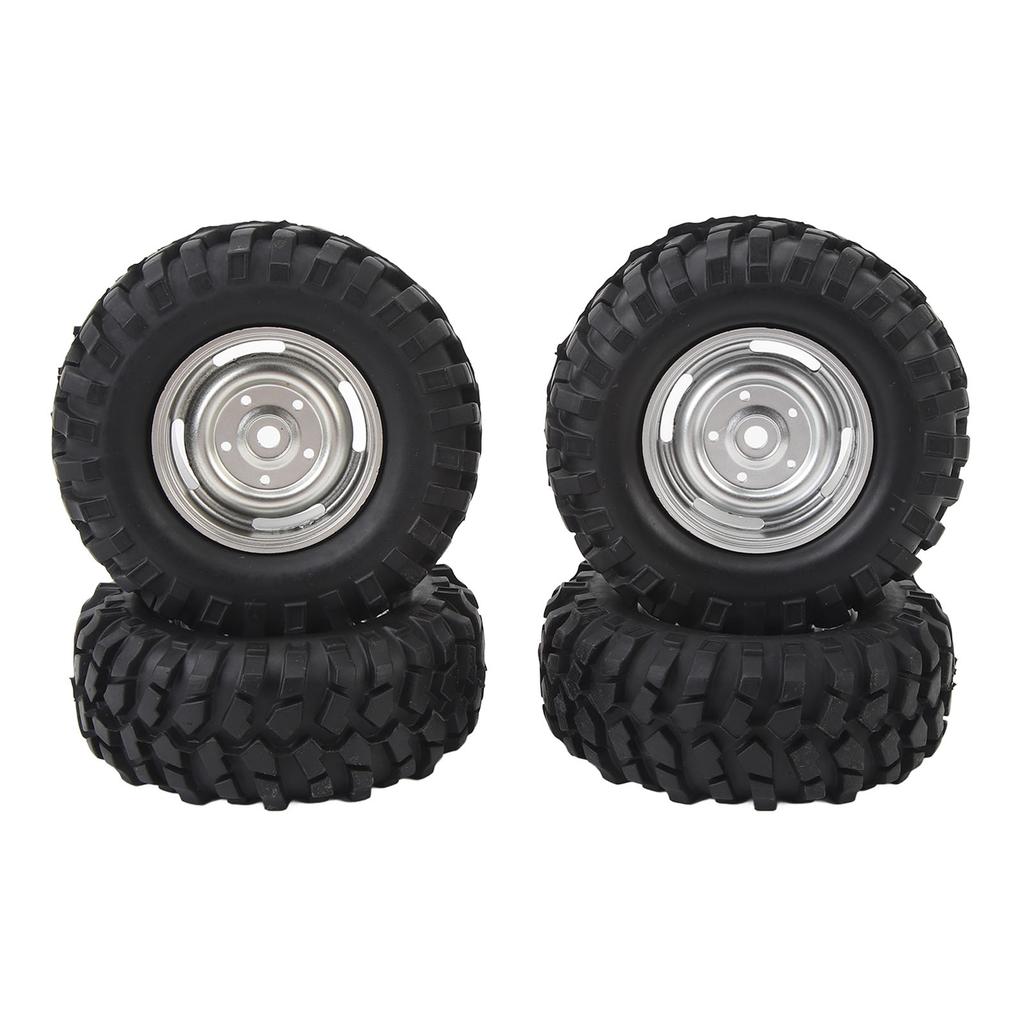 4PCS RC Crawler Tires 1.9 Inch Rubber   RC Tire with Plastic Wheel   for   1Celsius10 Remote Control Cars
