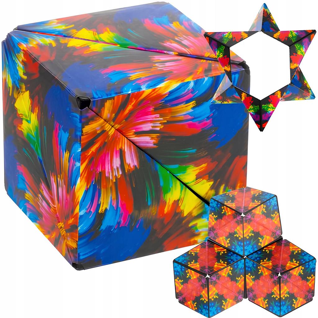 Kostka Edukacyjna Gra Logiczna Antystresowa Magnetyczna Modern Magic Cube