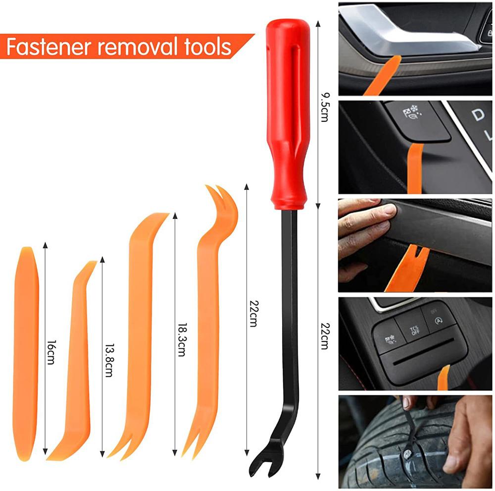 100PCS Car Bumper Retainer Clips Automotive Body Trim Fixed Clip Auto Door Panel Push Pin Universal Vehicle Plastic Rivets Kit