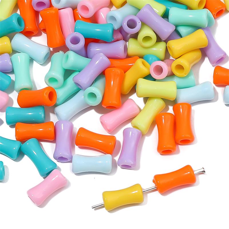 

Сплошной цвет акриловые бамбуковые бусины в форме шарнира свободные бусины-разделители для ожерелья, браслета, брелока DIY аксессуары для изготовления ювелирных изделий разноцветный