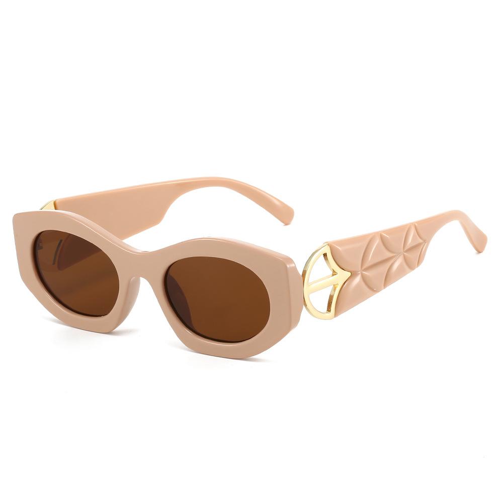 2025 New Vide Temple Sun Glasses Women Fashion Trendy 3d Designer Luxury Unique Sunglasses Woman Lentes