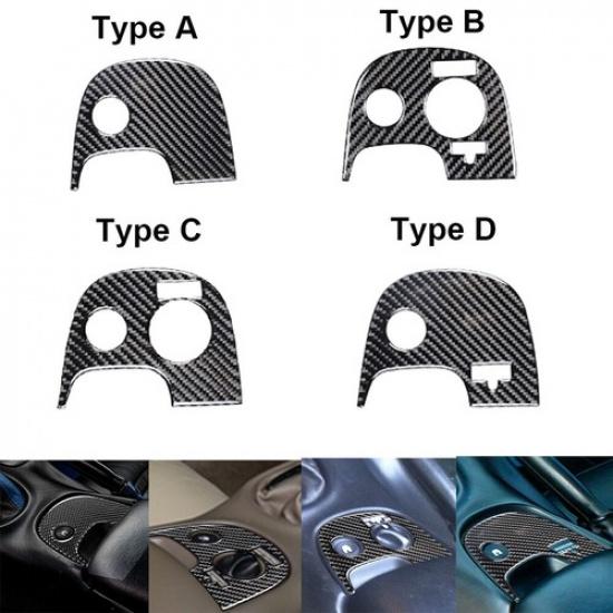Carbon Fiber Traction Console Cover Trim For Chevrolet Corvette C5 1998-2004