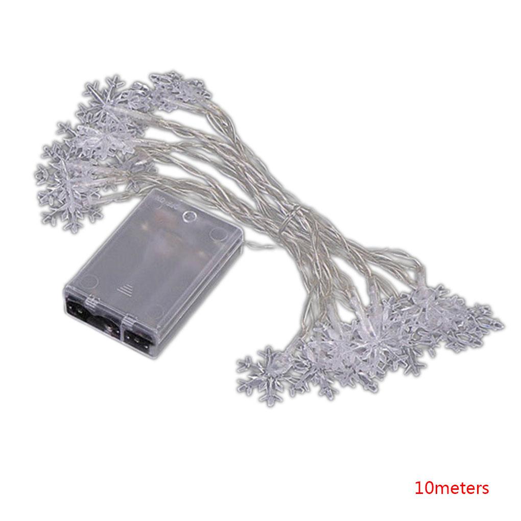 Fairy Lights String Snowflake Lamp Home Warm Lamp Decor Christmas Party