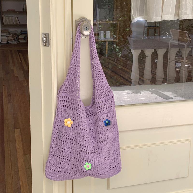 Chic Cross-Border Woven Tote: Casual, All-Match Knitted Handbag for Summer Travel