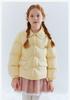 Girls' Minimalist Collar Lace Down Jacket