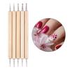 5Pcs/setof Wooden Pole Flower Needles, Manicure Pens, Double-ended Point Drill Pens, Crimping Pens, and Ball Pens Are In