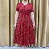 Women's Summer Design Elegant Age Reducing Dresses Middle and Older Middle Length Temperament Casual Knee-length Skirt