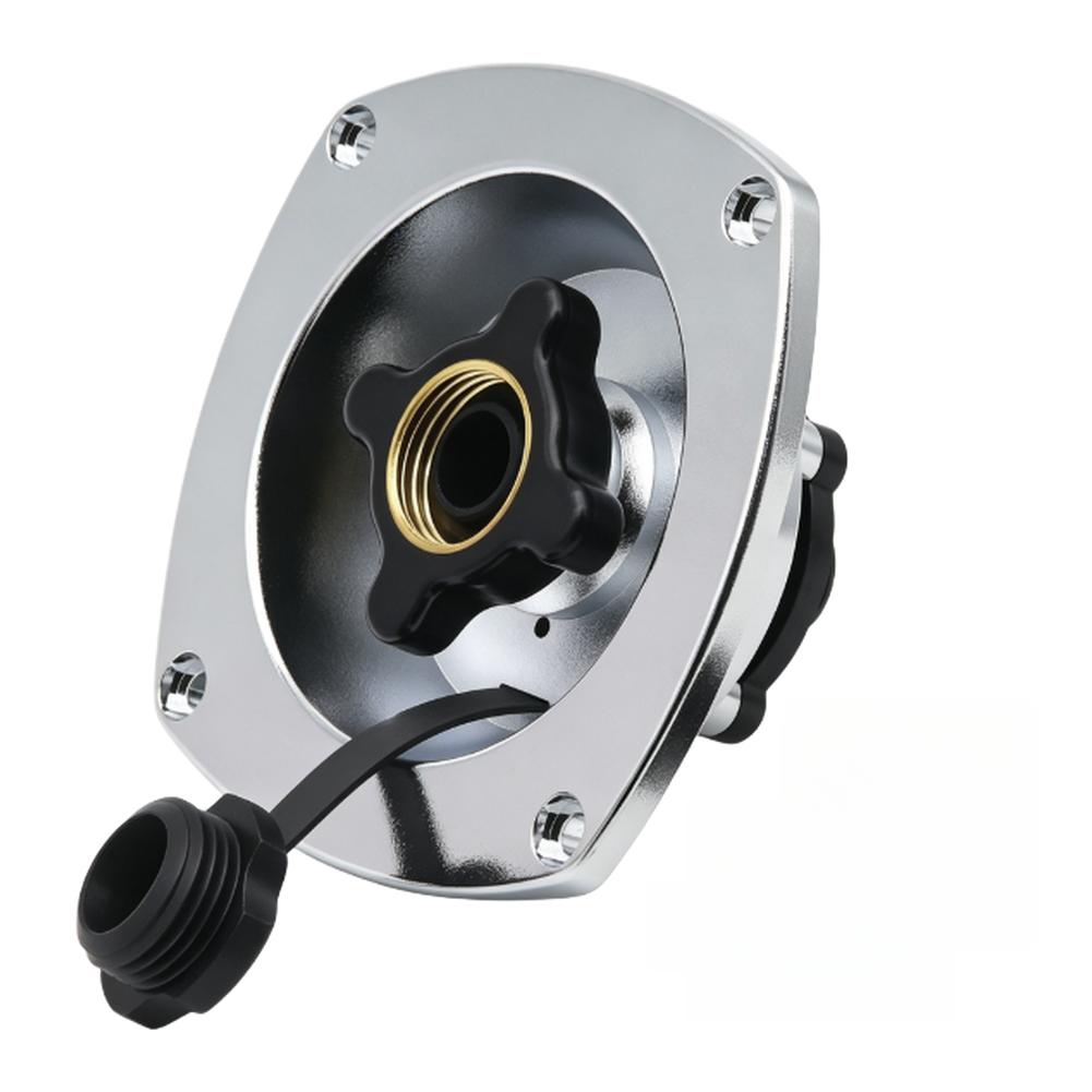 RV City Water Fill Inlet Water Fill Inlet Built In Check Valve For Boat Gravity Water Inlet Fill Dish Marine Caravans Accessorie