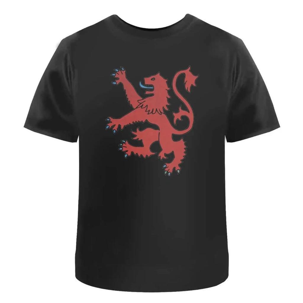 'Red Lion Rampant' T Shirt 100 Cotton S XXL TA051442 Vintage Washed Casual Streetwear Graphic Designer Clothes Slightly Unisex