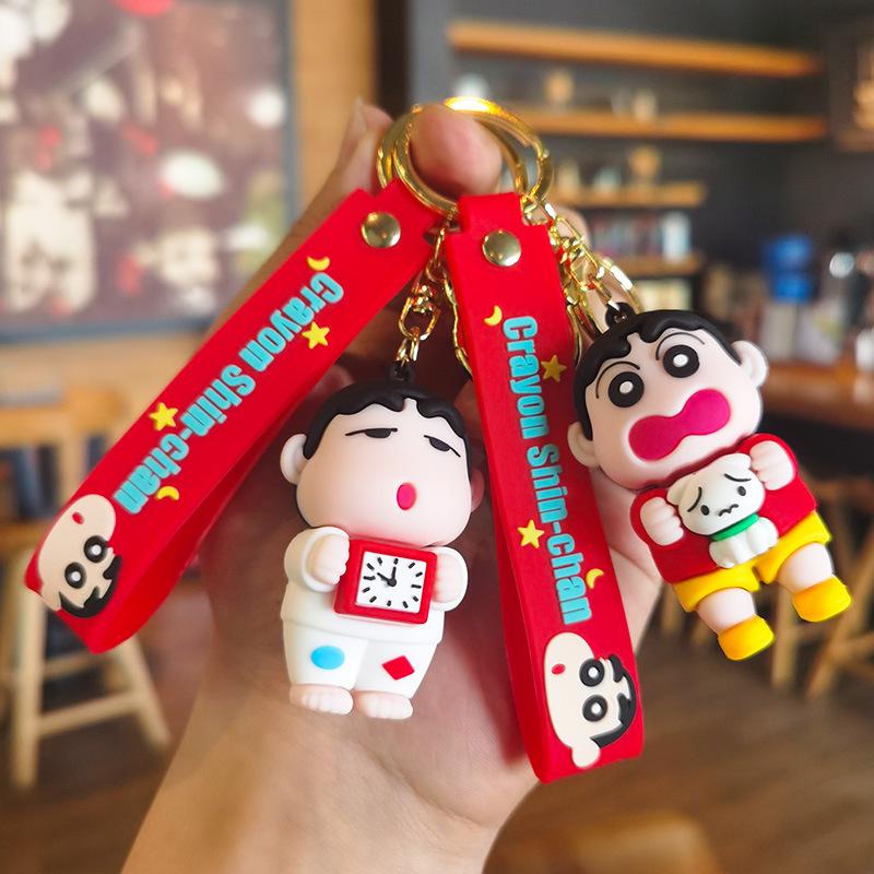 New Crayon Shinchan Keychain Cartoon Japanese Anime Cute Couple's Bag Car Keychain Accessory Cute Personalized Gifts Y2k Fashion