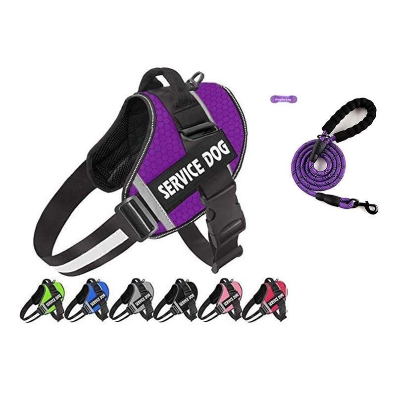 The Dog Pet Leash Is Reflective and Explosion-proof, with A Chest and Back Strap To Prevent The Dog From Breaking Free From The Leash