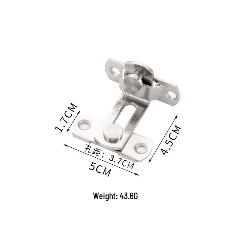 

Задвижка-засов из нержавеющей стали 90° против кражи для дверей и клеток для питомцев