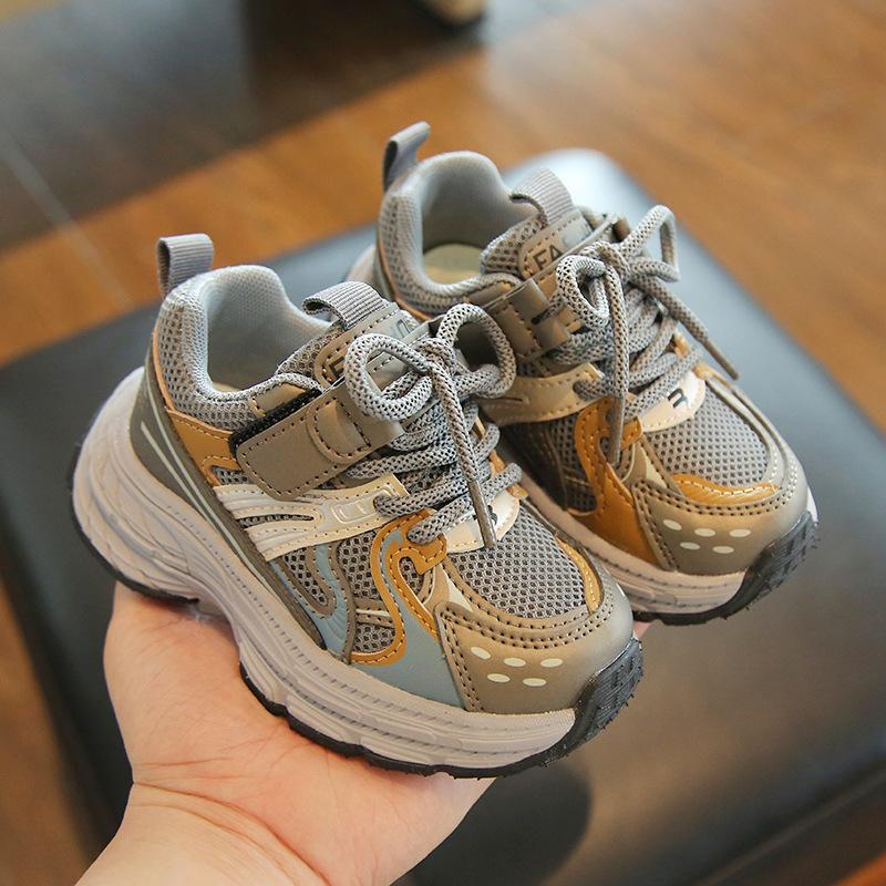 Fashion Girls' Shoes Spring New Children Sports Shoes Soft Soled Boys' Shoe Simple Mesh Shoes Anti Slip Girls Casual Shoe