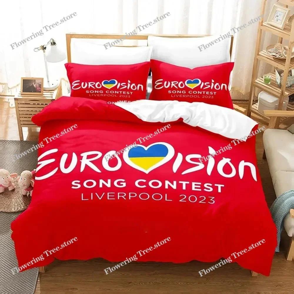 3D Print Eurovision Song Contest Bedding Set Boys Girls Twin Queen Size Duvet Cover Pillowcase Bed Kids Adult Fashion Home029