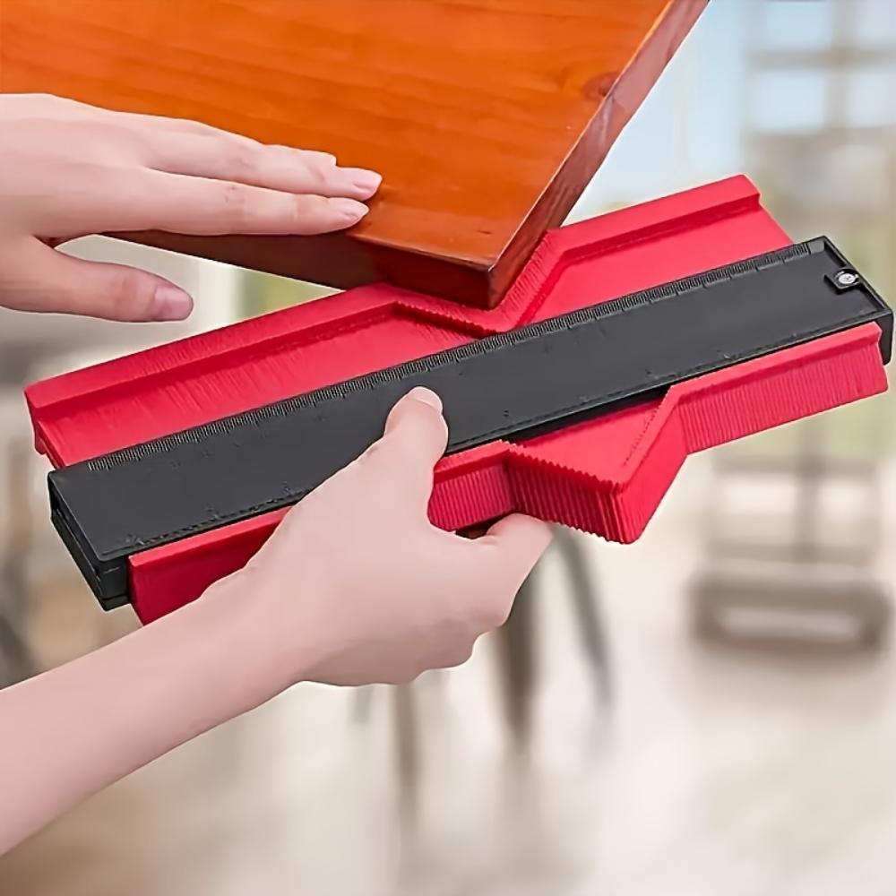 Adjustable Profile Gauge Replicator - Precision Irregular Shape and Angle Measurement Tool, Durable ABS Plastic Ruler, Suitable for Woodworking,Carpet