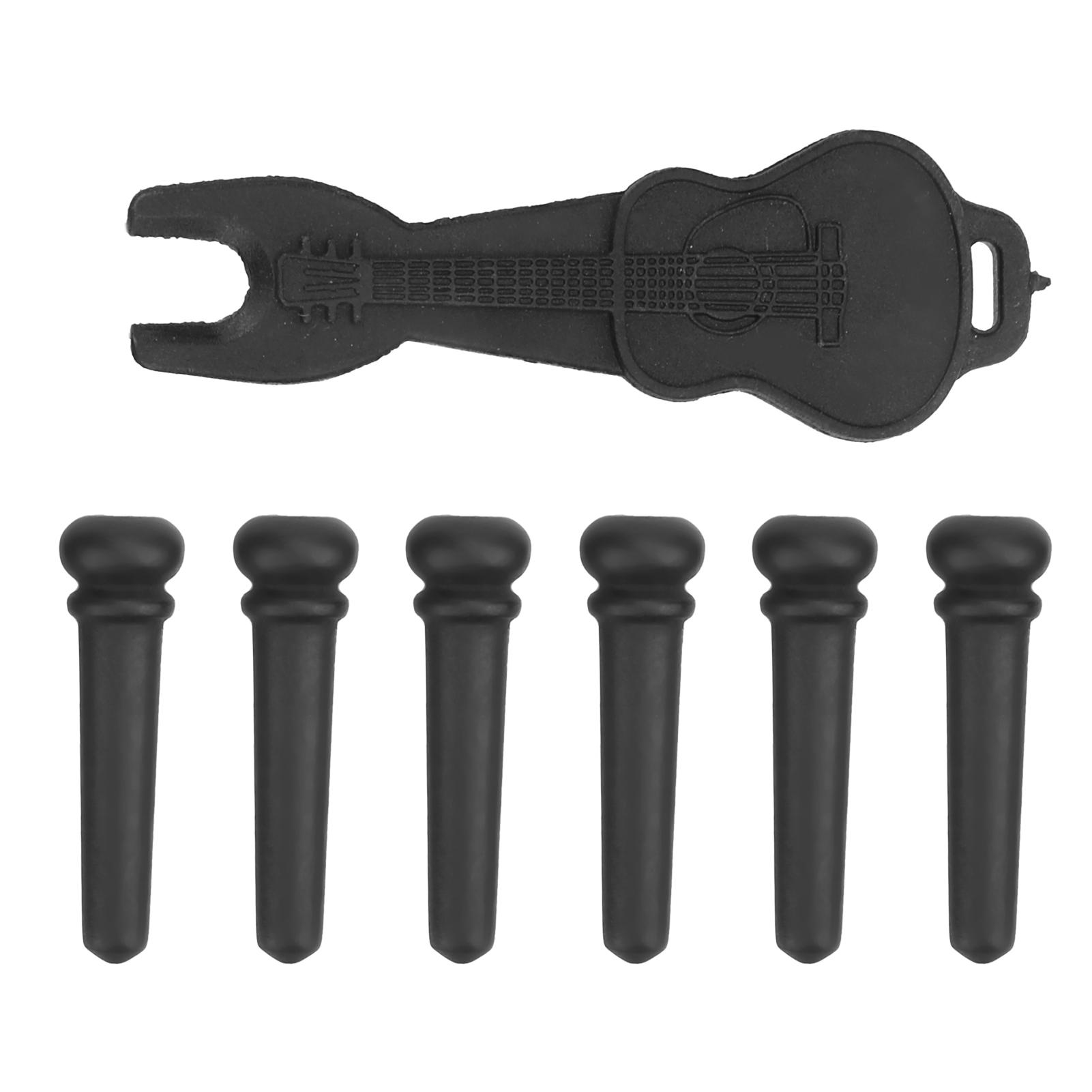 

Guitar Bridge Pin Pegs Puller Ebony Stringed Instrument Repair Accessories Replacement