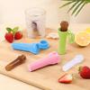 Striped Silicone Ice Stick Tray, Food Grade Narrow Ice Cube Mold for Bottles, Easy Release Ice Maker with Leakproof Lid