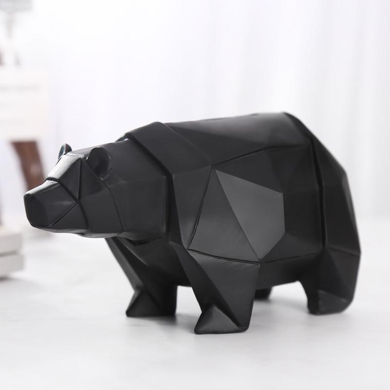Klassische Cartoon-Sparschwein mit Eisbären-Design für Zuhause, Arbeitszimmer, Schlafzimmer oder Bürodekoration