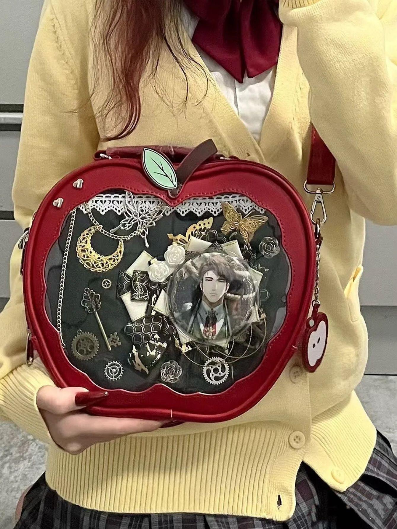 

Bass Guitar Laser Crossbody Bag Transparent Shoulder Bag Women