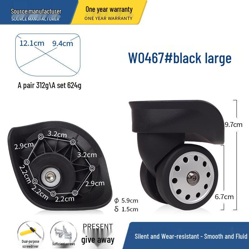 Rodas de Substituição Universal para Malas e Malas de Trolley