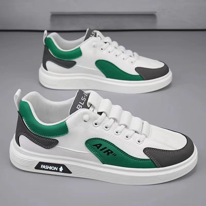 Trend Men's Shoes Leather Fashion Low-top Men's Casual Trendy Shoes Running Sports
