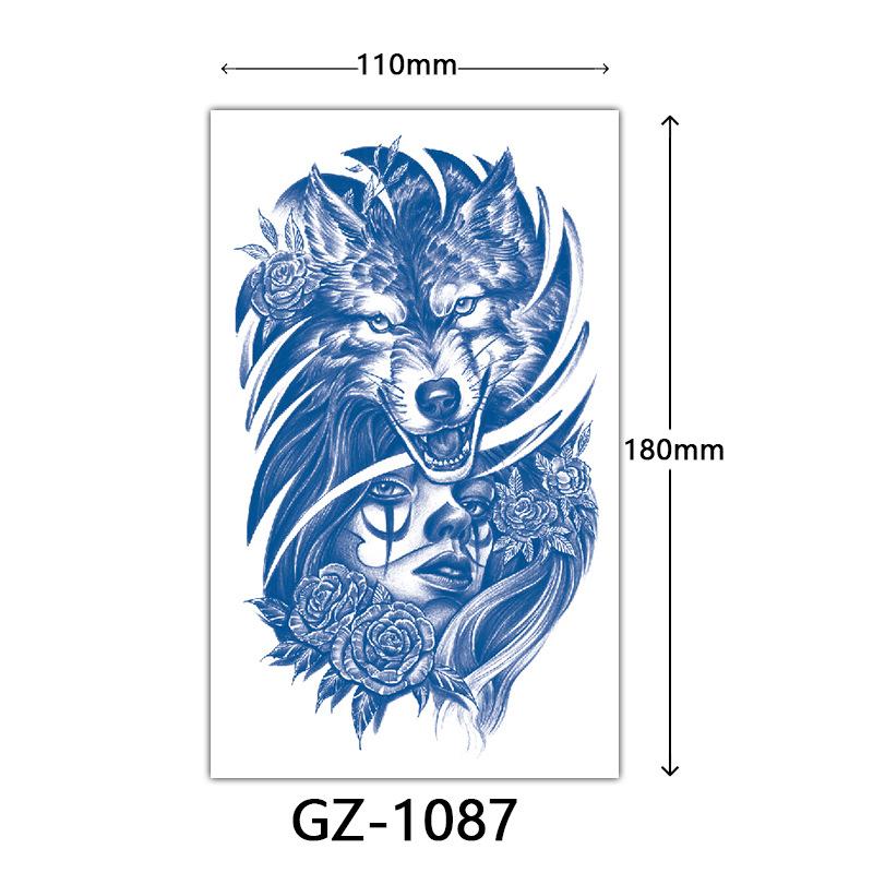 Juice Tattoo Stickers, Herbal Tattoo Stickers, Semi-Permanent English Letter Tattoo Stickers Tattoo