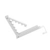 Foldable Over Door Clothes Hanger With 10 Hooks Space Saving Drying Rack For Bathroom Bedroom Kitchen White Metal