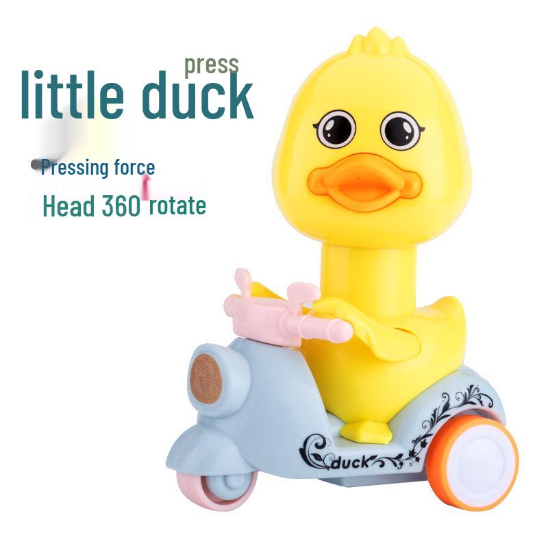 

Pull-Back Duck Motorcycle Toy Car - Inertia Little Stall Toys for Kids & Babies