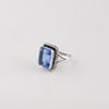Tanzanite Gemstone Silver Partywear Ring 925 Sterling Silver Handcrafted Jewelry For Valentine's Day Gift RR-71-10