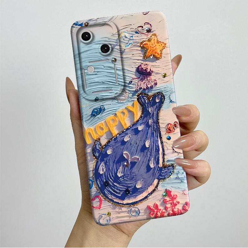 For Vivo V30 V2318 Casing Liquid Soft Silicone Aesthetic Luxury Cover Full Protective Shell For Vivo V 30 V30 Pro 5G Phone Case