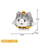 Lovely Animal Sphere Nanobrick Micro Diamond Block Panda Duck Elephant Penguin Dog Fox Build Brick Frog Owl Wolf Rabbit Cow Plaything